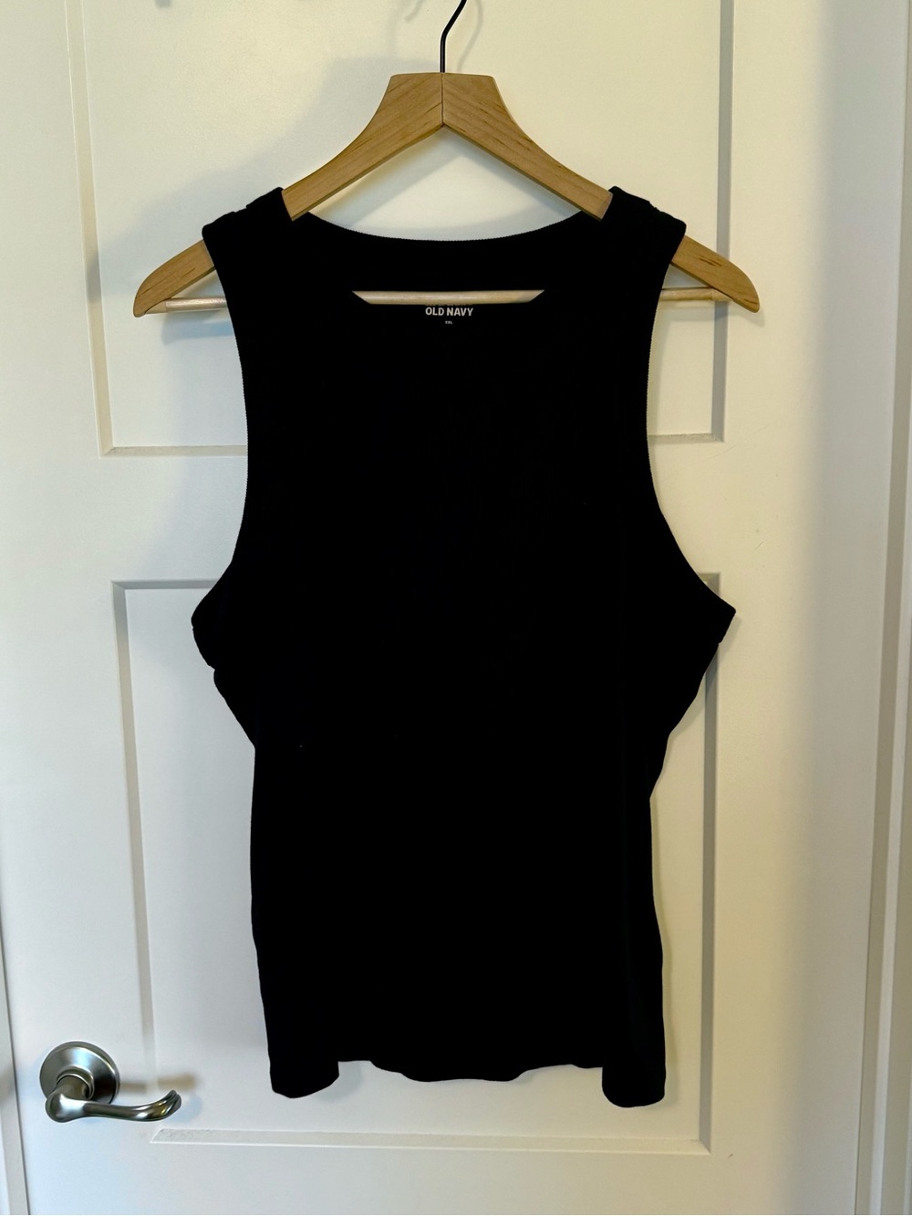 Old Navy Black Ribbed Muscle Tank
